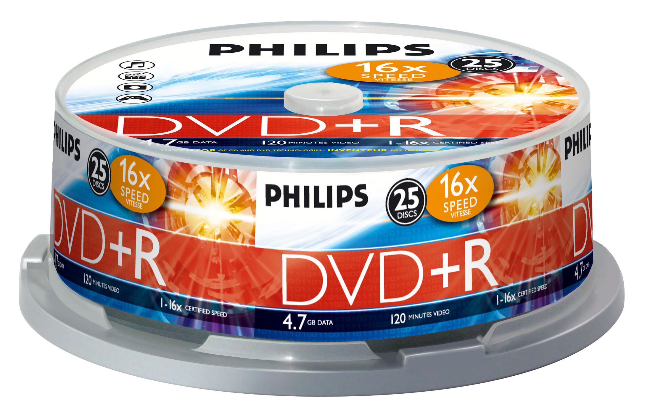 Philips Dvd+r 16x 120m