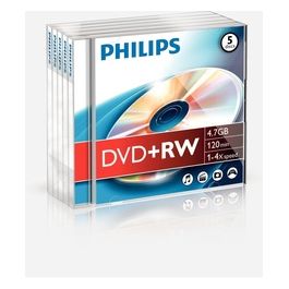Philips DvdRw 4.7Gb 5 Pezzi