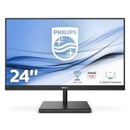 [ComeNuovo] Philips E Line 245E1S/00 Monitor Piatto per Pc 23,8'' Led 2K Ultra Hd Lcd Nero