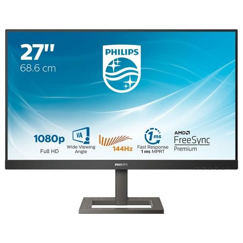 PHILIPS Monitor 27'' LED VA Gaming 272E1GAEZ / 00 1920 x 1080 Full HD Tempo di Risposta 1 ms Frequenza di Aggiornamento 144 (Hz)