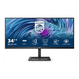346E2LAE Monitor Gaming 34" UWQHD FLAT, 21:9 con USB-C, 3440*1440, AMD Fresync, 100Hz, 1ms, 300cd/m2, Display Port, Hdmi 2.0, Hub USB, Speakers Integrati, Multiview, Ergonomico