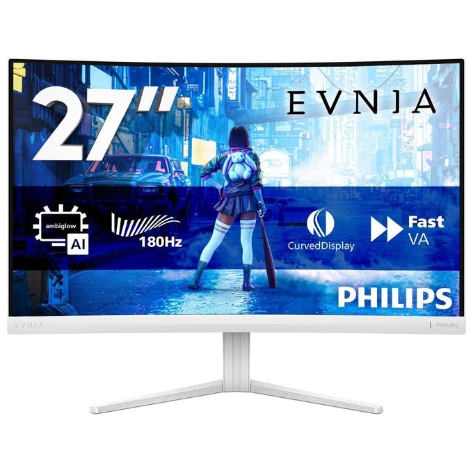 Philips Evnia 5000 27M2C5201L/00 Monitor PC 27" Full HD VA 180 Hz (Bianco)