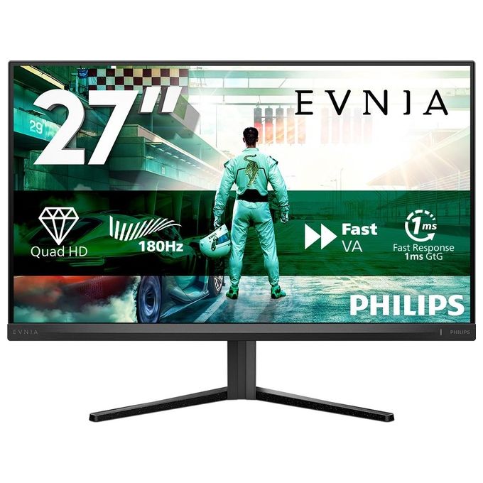 Philips 27M2N3500NL Evnia Monitor PC 27'' WQHD 2560x1440 VA 180Hz 0.5ms HDR10 FreeSync Adaptive Sync colore Grigio
