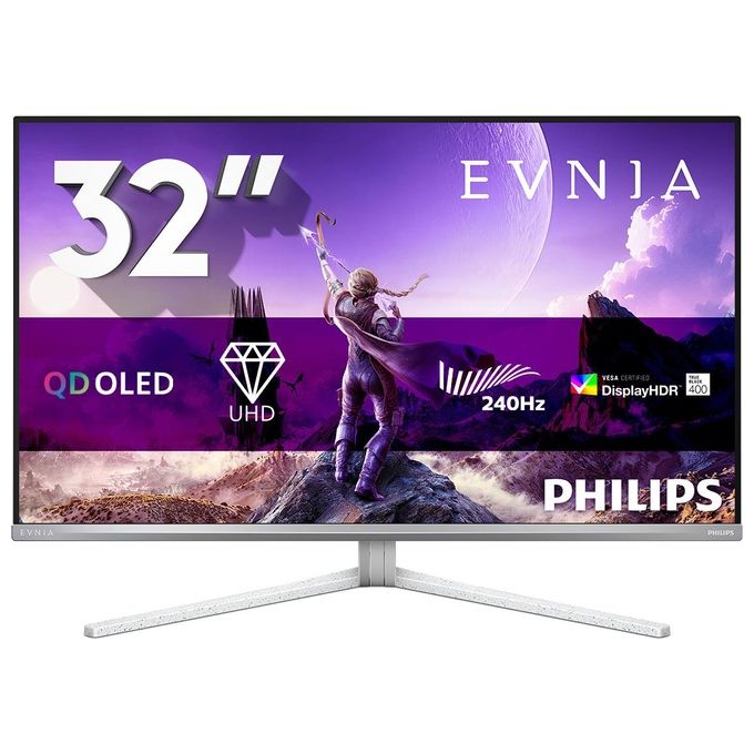 Philips Evnia 8000 32M2N8900/00 Monitor PC 31,5" 4K Ultra HD OLED 240 Hz (Bianco)