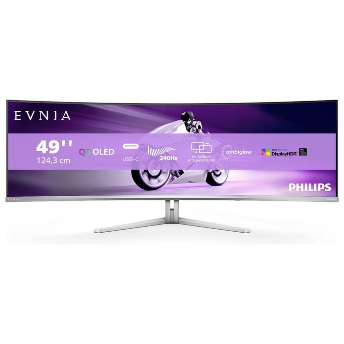Philips 49M2C8900/00 Monitor PC 49" Quad HD OLED 240 Hz (Bianco)