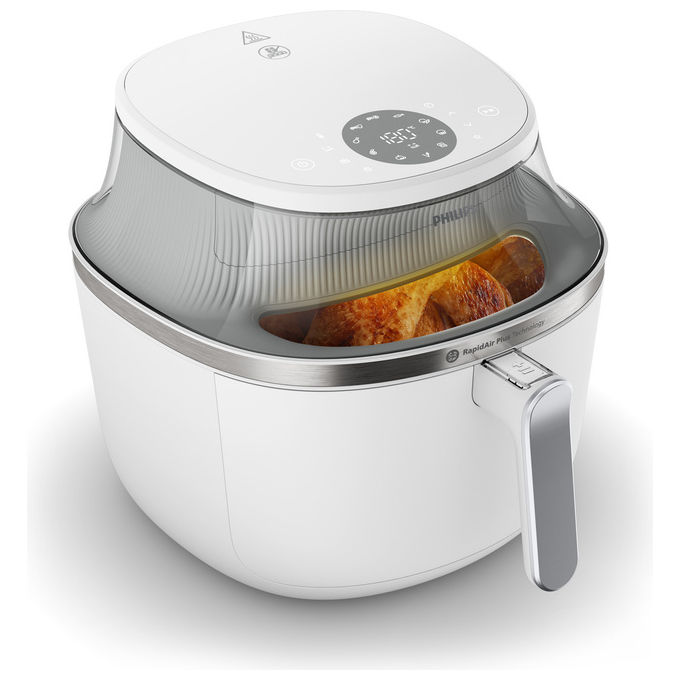 Philips, Friggitrice ad Aria 7.2L Serie 3000, 16 Programmi, Bianca