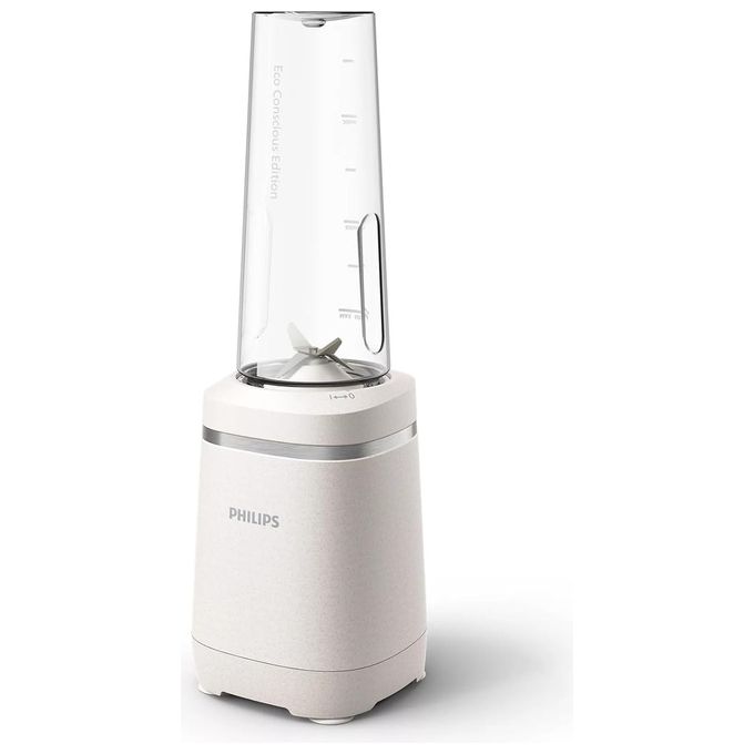 FRULLATORE PHILIPS Eco Conscious Edition HR2500/00, Potenza 350 W, Caraffa da 0.6 l, 1 velocità, Tritan, Lame a 3 punte con tecnologia ProBlend, Beige