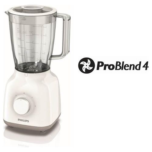 Philips HR2100/00 Daily Collection Frullatore 400 W 1,5 Litri ProBlend 4 Bianco