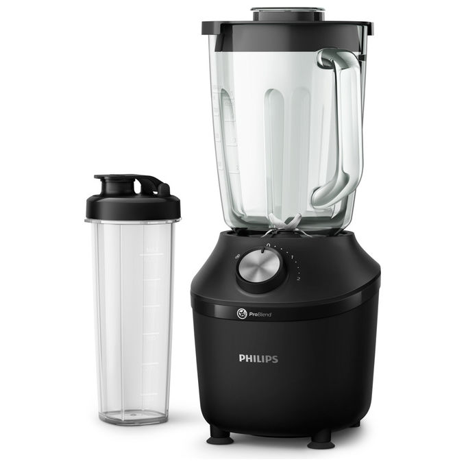 Philips HR2291-41 Serie 3000 Frullatore ProBlend Crush Tech 600 W Vaso in Vetro 2 L colore Nero