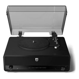 Philips, Giradischi con Trasmissione a Cinghia, Bluetooth, Nero, Arresto Automatico, Modello TAV3000B/10