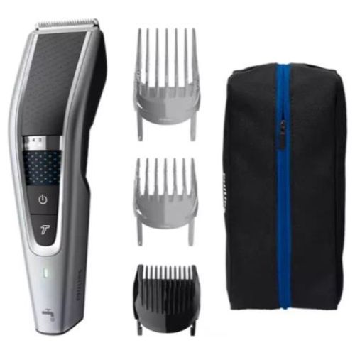 HC5630/15 HAIRCLIPPER Series 5000 Regolacapelli lavabile Lame in Acciaio Inox 28 impostazioni di lunghezza Autonomia 90 minuti ecnologia DualCut Trim-n-Flow Pro