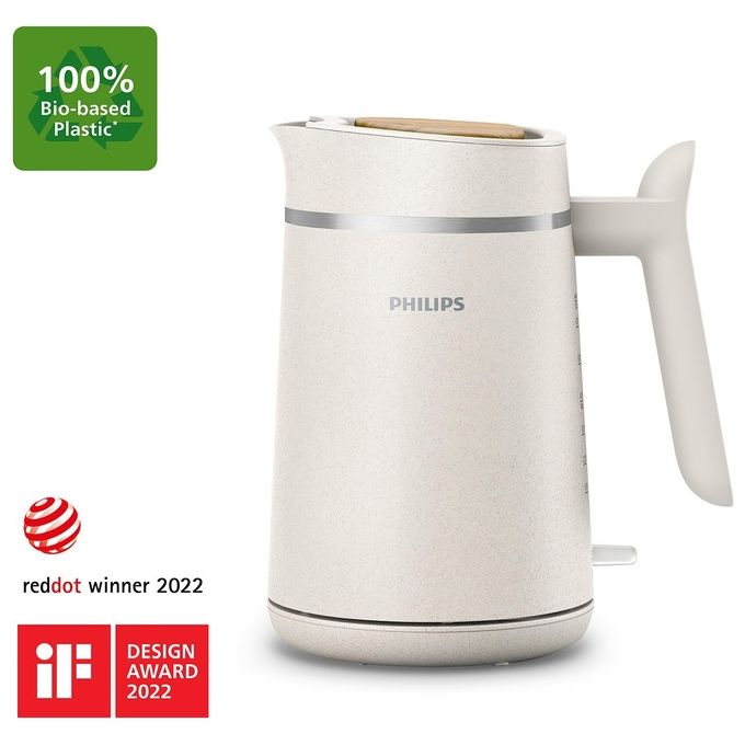 Philips HD 9365/10 Bollitore Eco Conscious Edition Serie 5000 1.7 Litri Finitura Opaca Bianco Seta