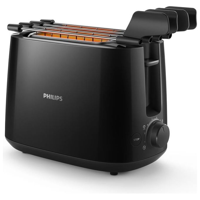 Image of Philips HD2583-90 Daily Collection Tostapane con Pinza per Sandwich 600W Nero