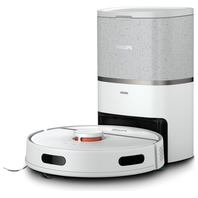 Philips, HomeRun 3000 Series Aqua XU3110-02, Robot Aspirapolvere e Lavapavimenti, Grigio-Metallico