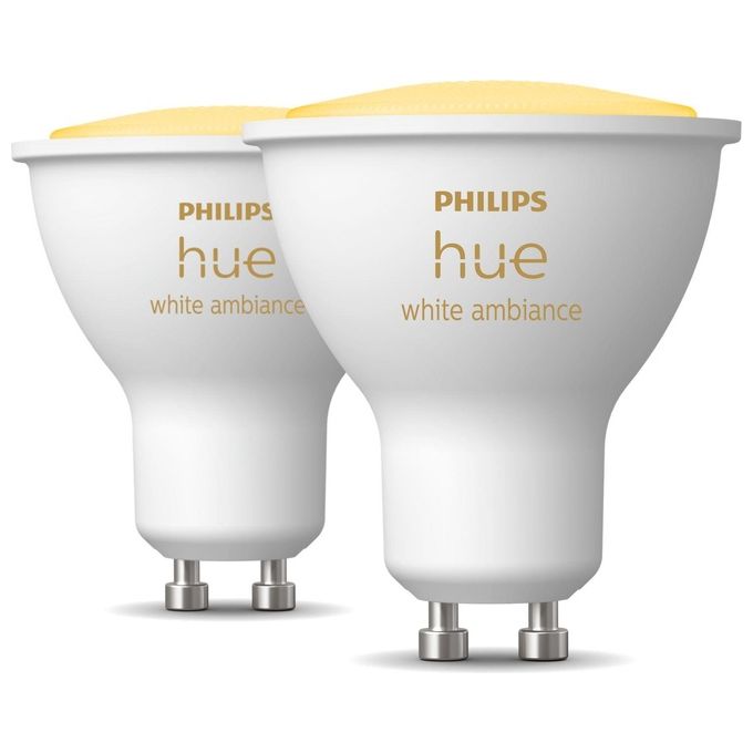 Philips Hue White Ambiance 2 Lampadine Smart Gu10 35W