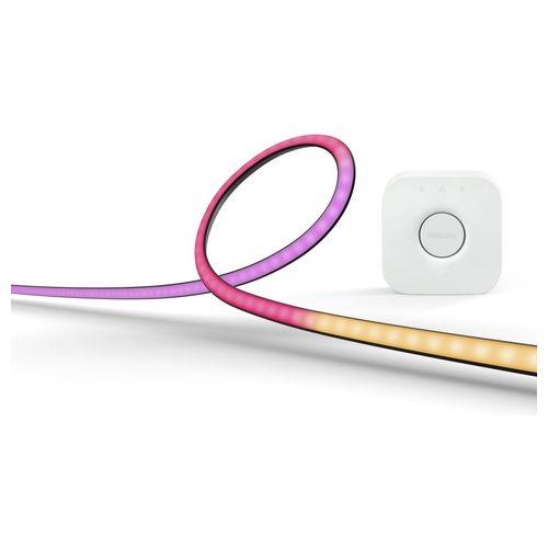 Philips Hue White and Color Ambiance Lightstrip Gradient per PC 32 -34'' Starter Kit  Hue Bridge