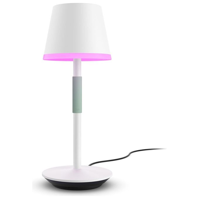 Philips Hue White and Color Ambiance Go Lampada Smart da Tavolo Ricaricabile Bianca Wireless