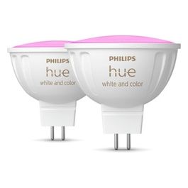 Philips Hue White and Color Ambiance MR16 Faretto Connesso Confezione da 2