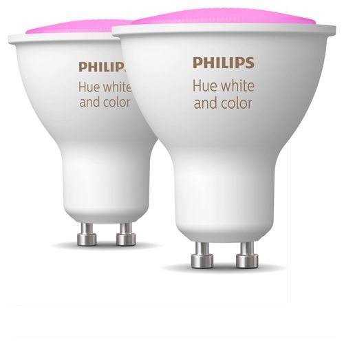 Philips Hue White and Color Ambiance Faretti Led GU10 Confezione da 2