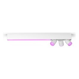 Hue White and Color Ambiance Centris Plafoniera Smart 3 Punti Luce GU10  LED Integrato Bianca in Alluminio