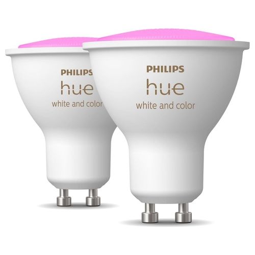 Philips Hue White And Color Ambiance Gu10 Confezione da 2