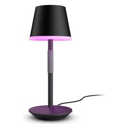 Lampada Smart Hue Go White and Color Ambiance da Tavolo Ricaricabile Nera Wireless