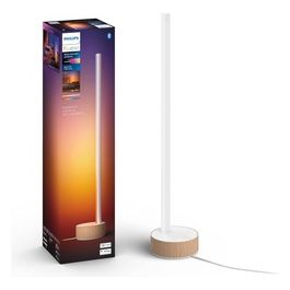 Lampada Smart Hue White and Color Ambiance Gradient Signe Effetto Legno per Tavolo