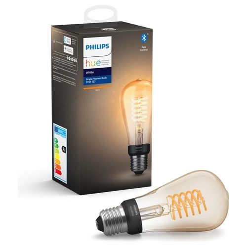 Philips Hue White LED Filament Light Bulb ST64 e27 7W Classe Energetica A+ Luce Bianca Morbida 2100 K