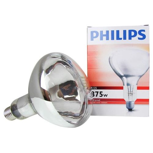 Philips Lampada Infrarossi BR125 IR 375W E27 230-250V CL