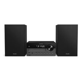 Philips, Microsistema Audio, 80W, DAB+/FM, CD, USB, Bluetooth, Nero/Grigio scuro