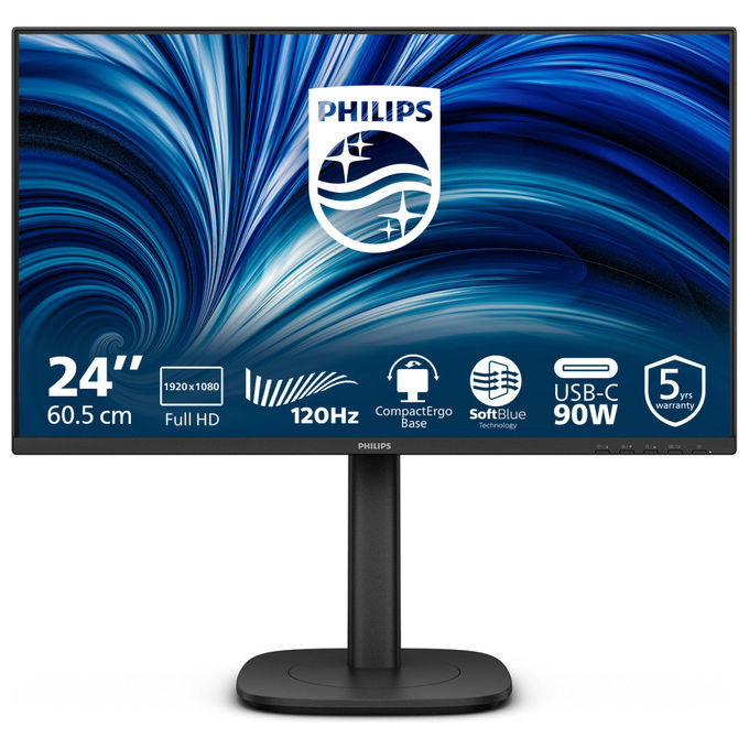 immagine di Philips 24B2U3301-00 Monitor PC 23,8" Full HD IPS 120 Hz (Nero)