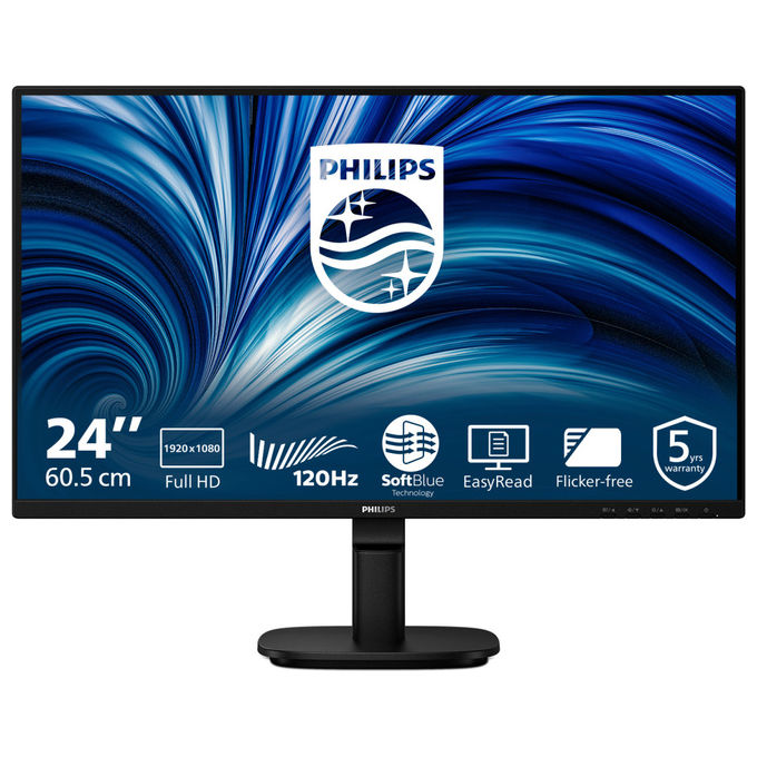 immagine di Philips 24B2N2200-00 Monitor PC 23,8" Full HD IPS 120 Hz (Nero)