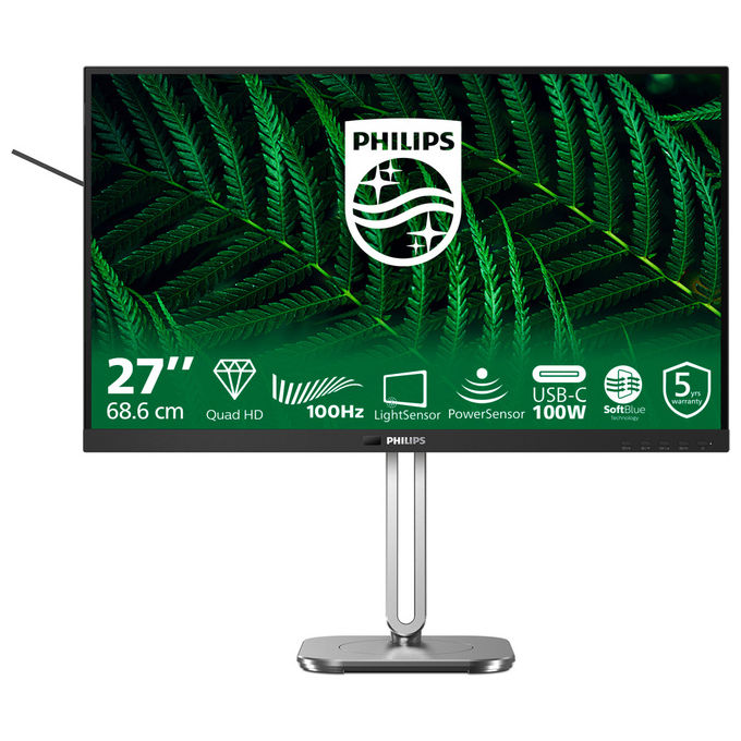 Philips Monitor 27B2G5601 da 27'' Quad HD IPS 100Hz Nero