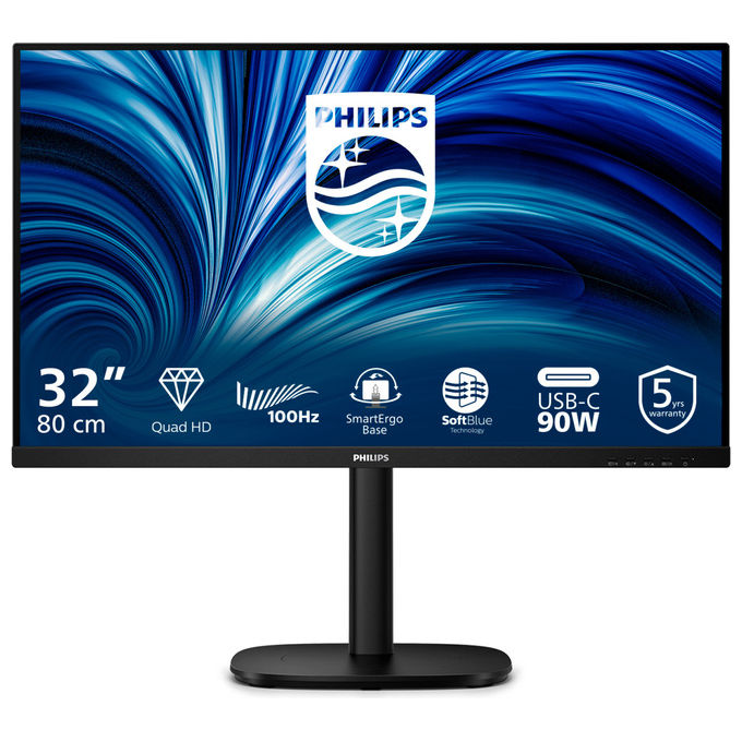 Philips 32B2U3601-00 Monitor PC 31,5" Quad HD IPS 100 Hz (Nero)