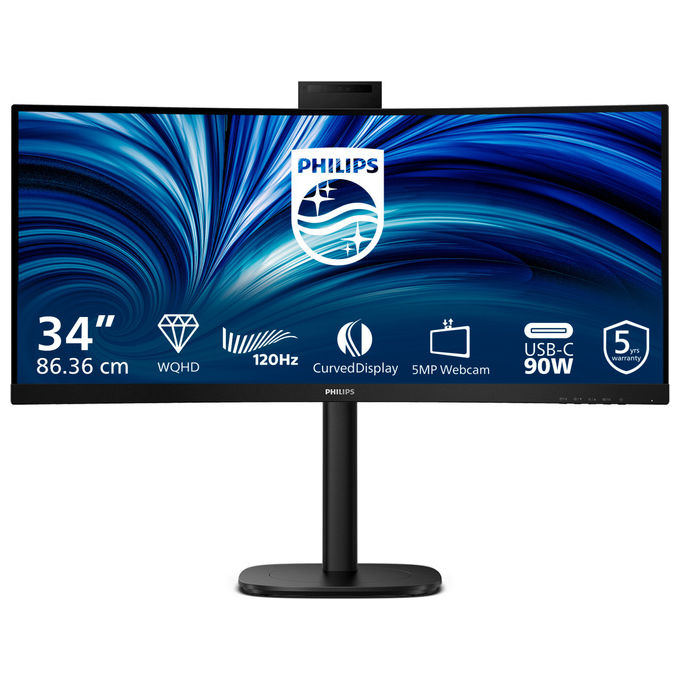 Philips 34B2U3600CH-00 Monitor PC 34" Quad HD VA (Nero)