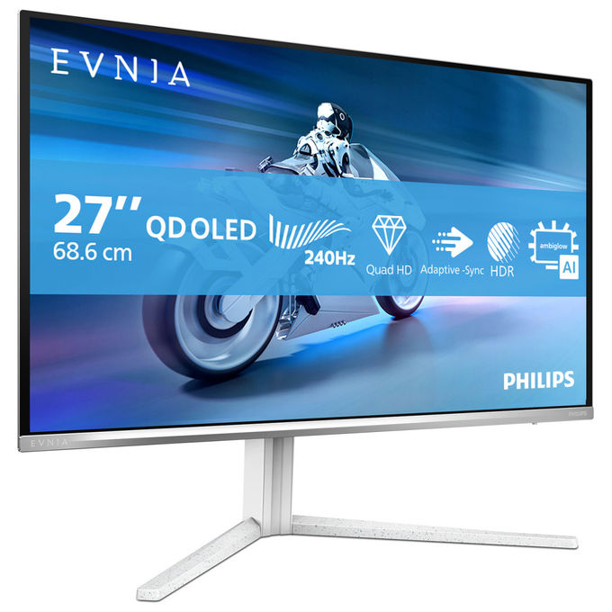 Philips 27M2N6501L Monitor PC 26,5" Quad HD OLED 240 Hz (Bianco)