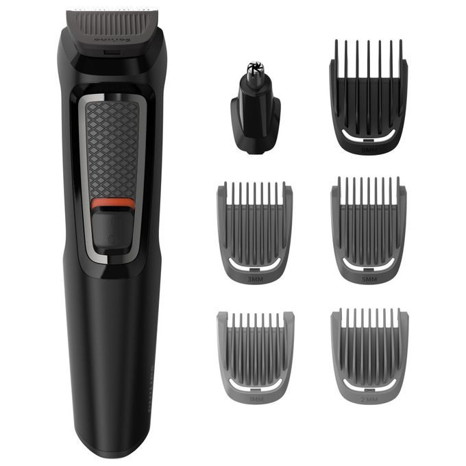 Philips, Multigroom Series 3000 MG3721 14, Tagliacapelli Nero, Kit ...