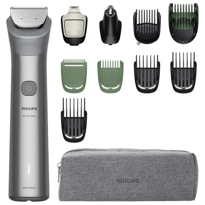 Philips, Multigroomer Rifinitore All-in-One MG5941-15, 11 Accessori, Viso Capelli Corpo