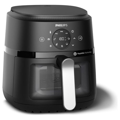 NA221/00 Friggitrice ad Aria Airfryer Capacità 4.2 Litri Potenza 1500 Watt Multifunzione 13 in 1 con Timer colore Nero / Argento