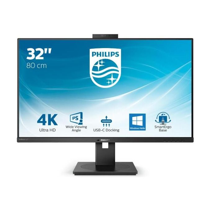 PHILIPS Monitor 31.5'' LED IPS 329P1H / 00 3840x2160 4K Ultra HD Tempo di Risposta 4 ms Nero