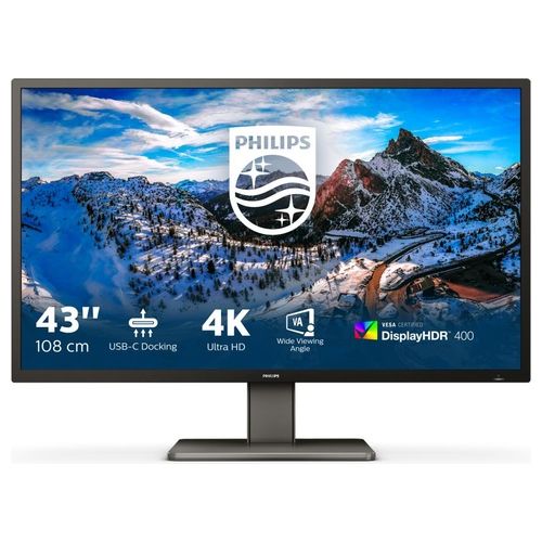 Philips P Line 439P1/00 Led Display 42.5" 3840x2160 Pixel 4k Ultra Hd Nero