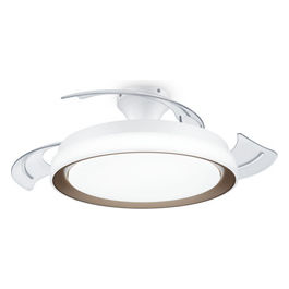 Philips Plafoniera LED Bliss con Ventilatore Oro 51cm 4500lm 3 Luci Telecomando