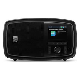 Philips, Radio Portatile Analogica e Digitale TAV2000DB, DAB+, FM, Bluetooth, Nero