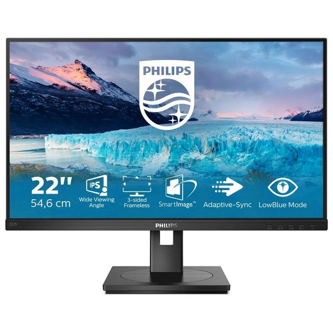 Philips 222S1AE-00 S Line Monitor PC 21,5" Full HD IPS 75 Hz (Nero)