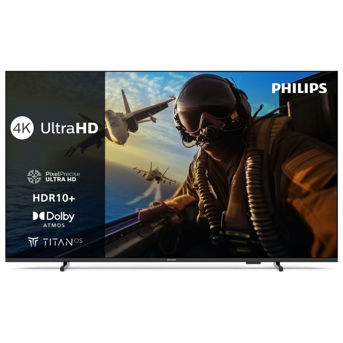 Philips Smart TV LED 4K UHD 50 Pollici Dolby Atmos Titan OS Nero