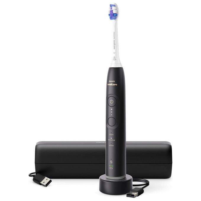 Philips, Spazzolino Elettrico Sonico, HX7411-02, Nero, Ricaricabile