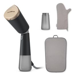 Stiratore Verticale 1300W Portatile Con Getto Vapore 24g/min Doppio Serbatoio 120ml200ml Colore Grigio