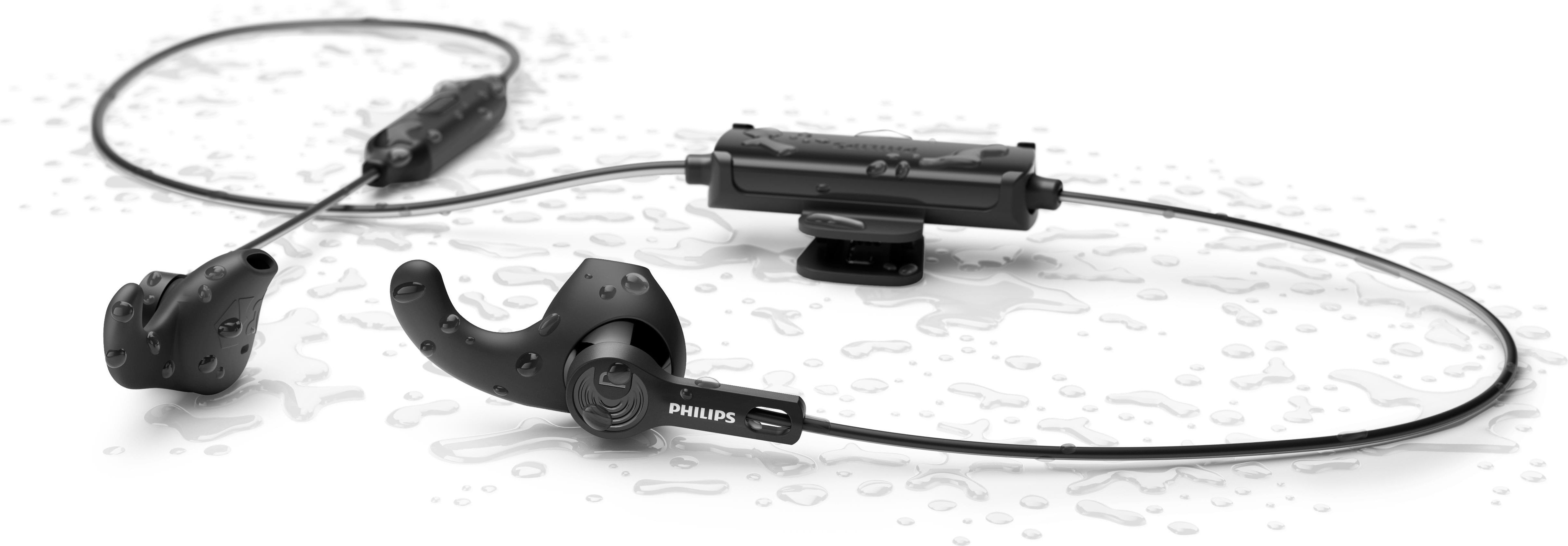 Philips TAA3206BK/00 Cuffie Sportive Wireless Bluetooth Microfono Integrato Nero
