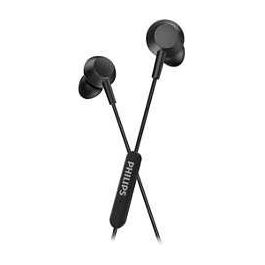 Philips TAE5008BK/00 Cuffie In-Ear con Microfono| Connettore USB-C Cavo da 1.2mt Telecomando in Linea a 3 Pulsanti Nero