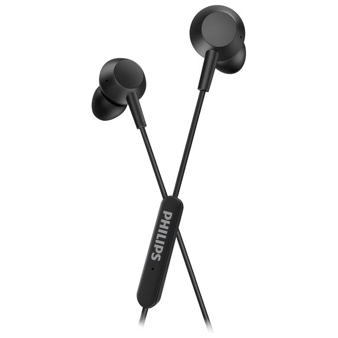 Philips TAE5008BK-00 Cuffie In-Ear con Microfono- Connettore USB-C Cavo da 1.2mt Telecomando in Linea a 3 Pulsanti Nero
